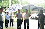 何艺辉赴汉寿、西湖督导防汛工作