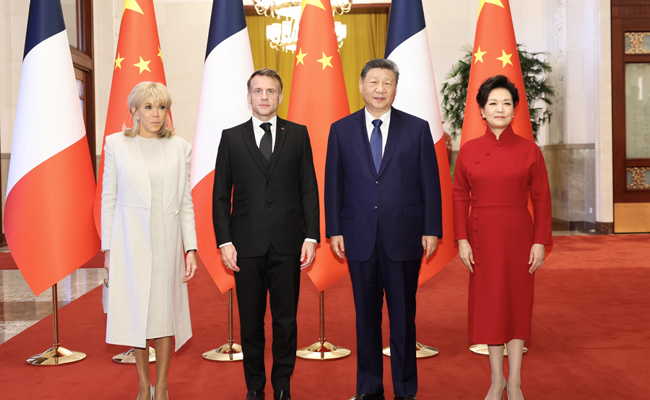 习近平同法国总统马克龙举行会谈