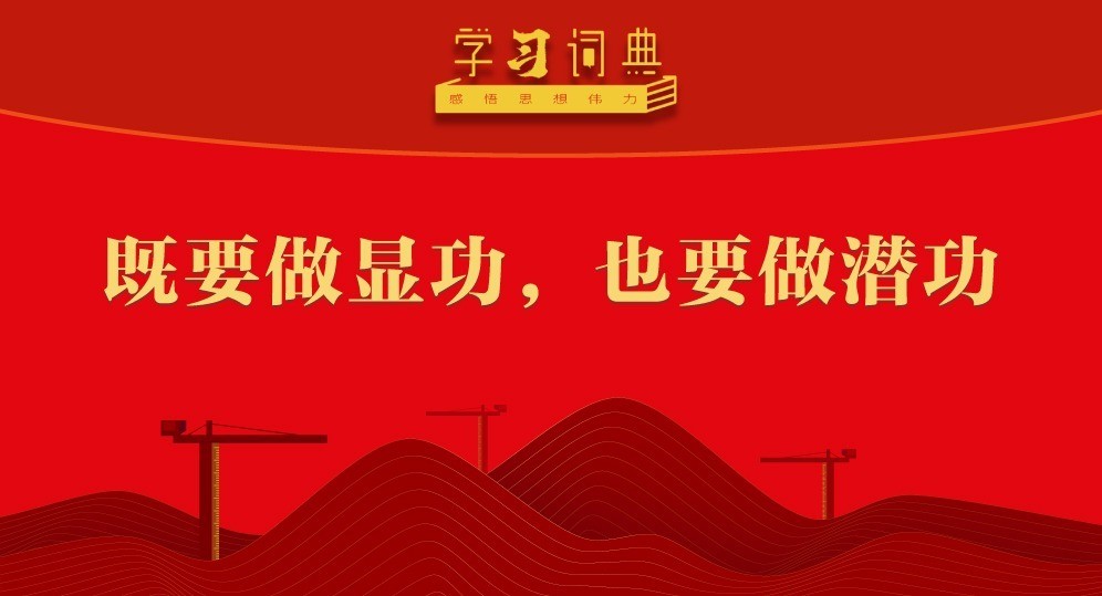 学习词典•树立和践行正确政绩观丨既要做显功，也要做潜功