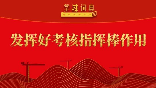 学习词典•树立和践行正确政绩观丨发挥好考核指挥棒作用
